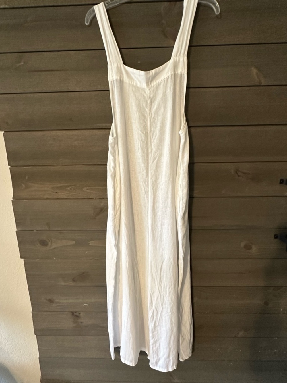 Haute Hippie White Linen Wide Leg Linen Jumpsuit